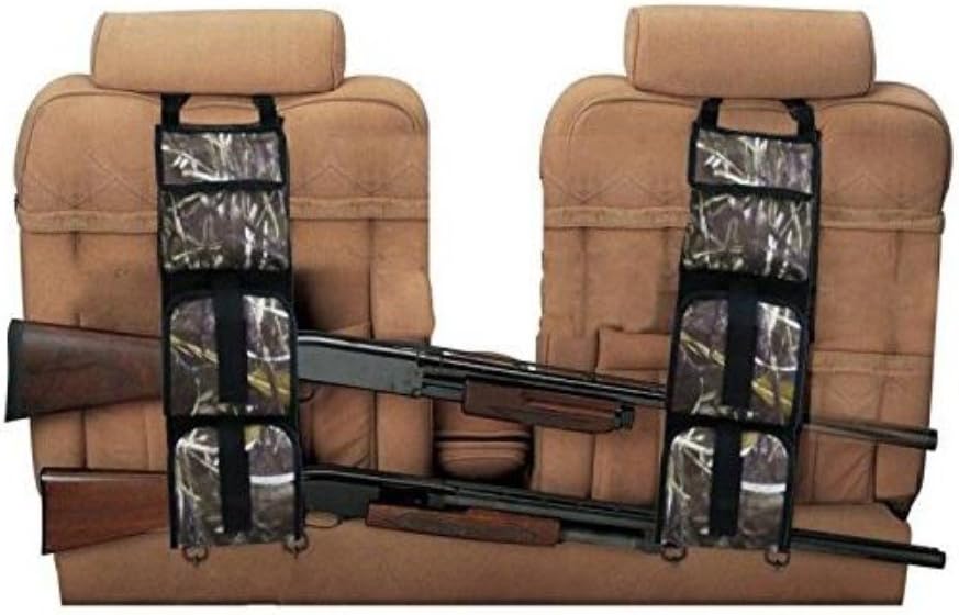 LYYS Car Seat Back Gun Sling Hanger Organizer for Rifle Hunting and Shooting (Camouflage with Pocket): Sports & Outdoors