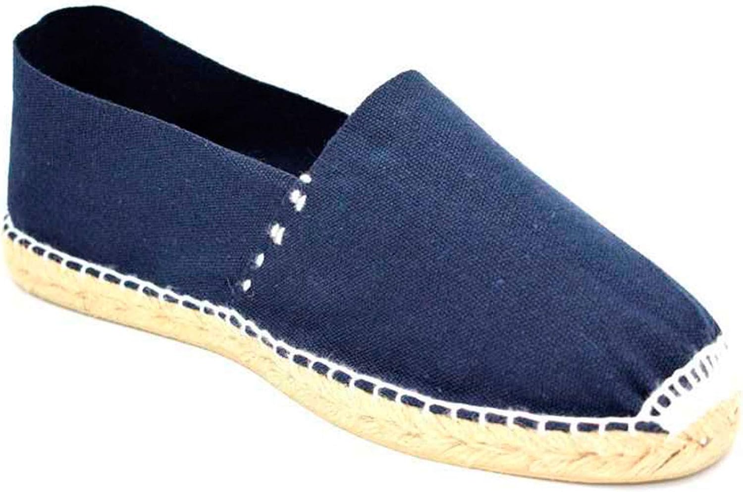 Alpargatas Unisex Piatte In Esparto - Made In Spain - Bianco - Taglia 44