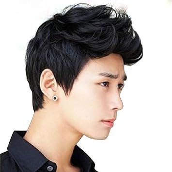 Buy Wig Handsome Vogue Black Short Hair Cosplay Party Hair Wig