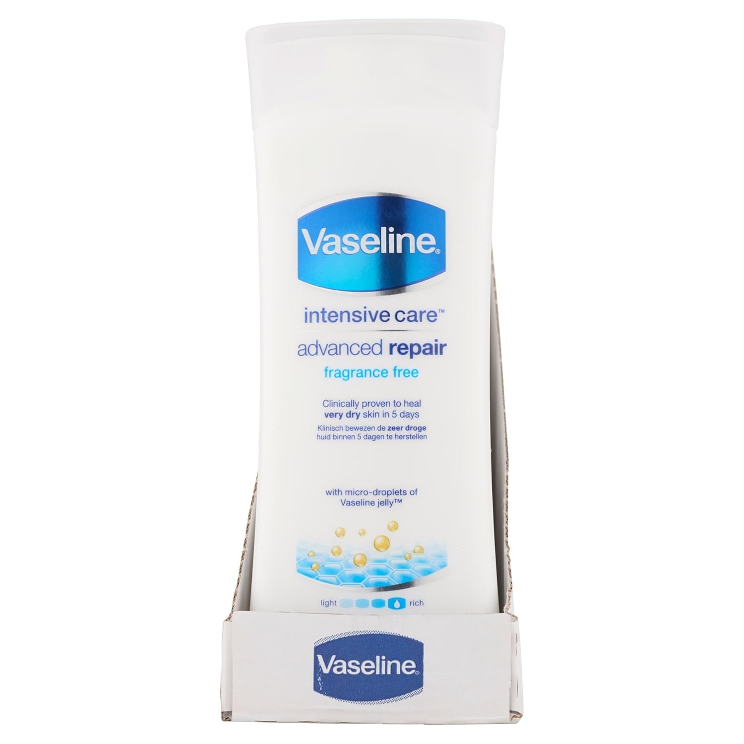 6 x Vaseline Intensive Rescue Moisture Locking Body Lotion Unfragranced