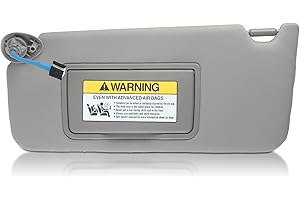 MOTOALL Car Sun Visor for Honda Accord 2008-2017 Left Driver Side Sun Visor Gray Replacement 83280-TA5-A71ZA, 83280-TA5-A51ZA