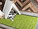 Unique Loom Solo Solid Shag Collection Modern Plush Grass Green Rectangle (5' x 8')
