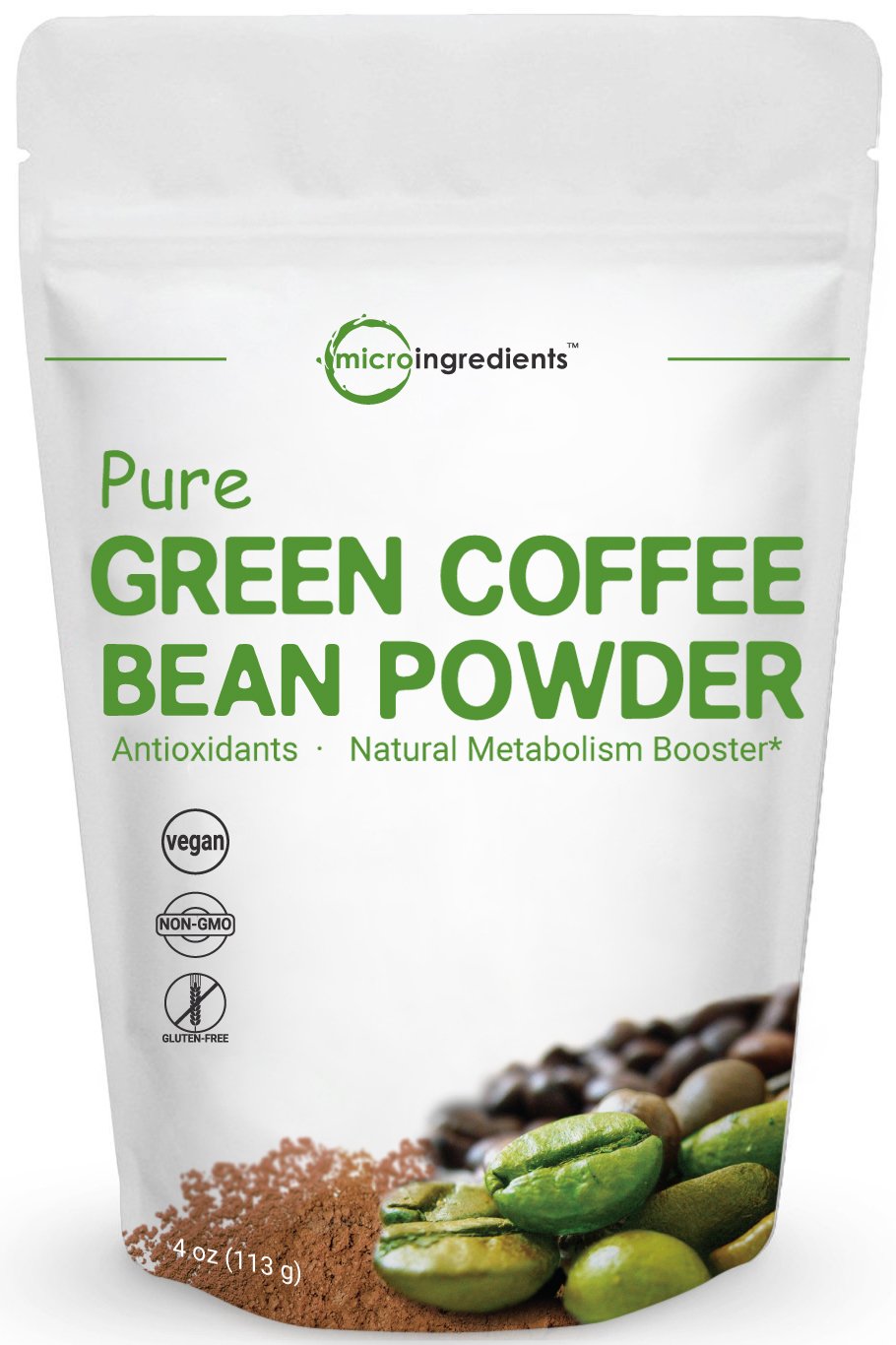 Green Coffee Bean Pure Maximum Strength Super Extract Powder 4 Ounce No