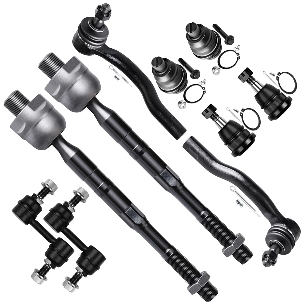 Photo 1 of SCITOO 10pcs Front Suspension Kit Inner Outer Tie Rod End Sway Bar Link Lower Upper Ball Joint Fit 2005-2019 For Nissan Armada 2004-2015 For Nissan Titan 2004-2013 For Infiniti Qx56