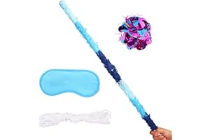 2pcs 76cm/29.92in Pinata Sticks, Include Blindfold, Rope & Confetti, Unbreakable Pinata Stick Costume Accessories for Kids Ca