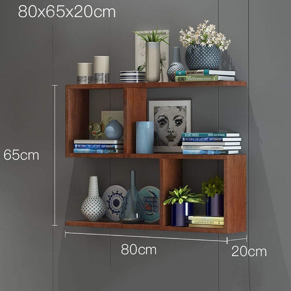 ZXYY 3 Tier Wall Shelf Wooden Shelf Modern Decorative Hanging Wall