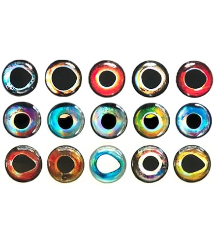 Amazon.com : 900pcs Assorted 3D Simulation Laser Fishing Lure Eyes  Artificial Fish Eyes for Fishing Lure 8mm 10mm 12mm (Water Drop Eyeball) :  Sports & Outdoors