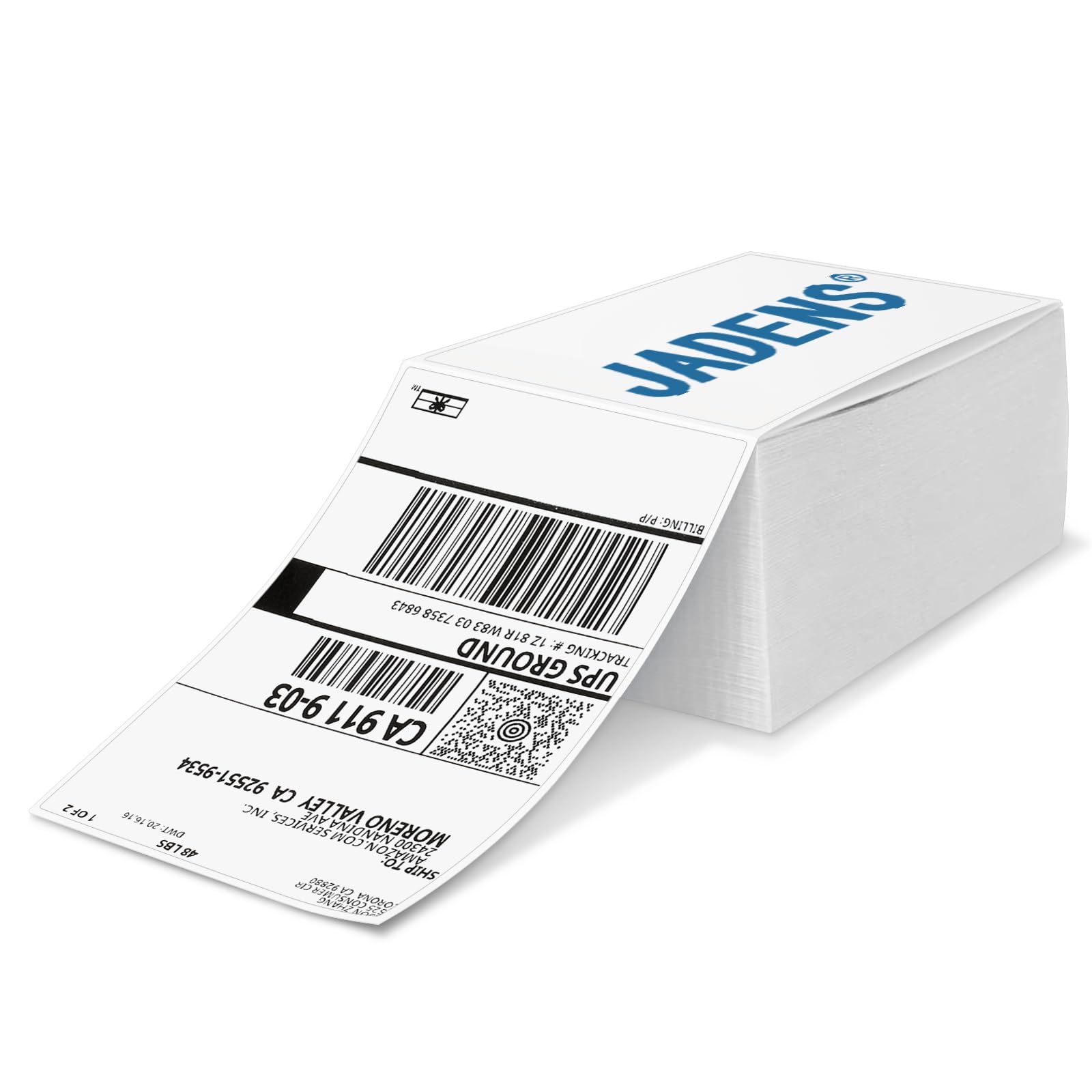 Thermal Direct Shipping Labels 4x6-500 Labels, Compatible with Rollo, Brother, Zebra and Most Thermal Printer, Perforated, Commercial Grade, Doesn't Compatible with Dymo