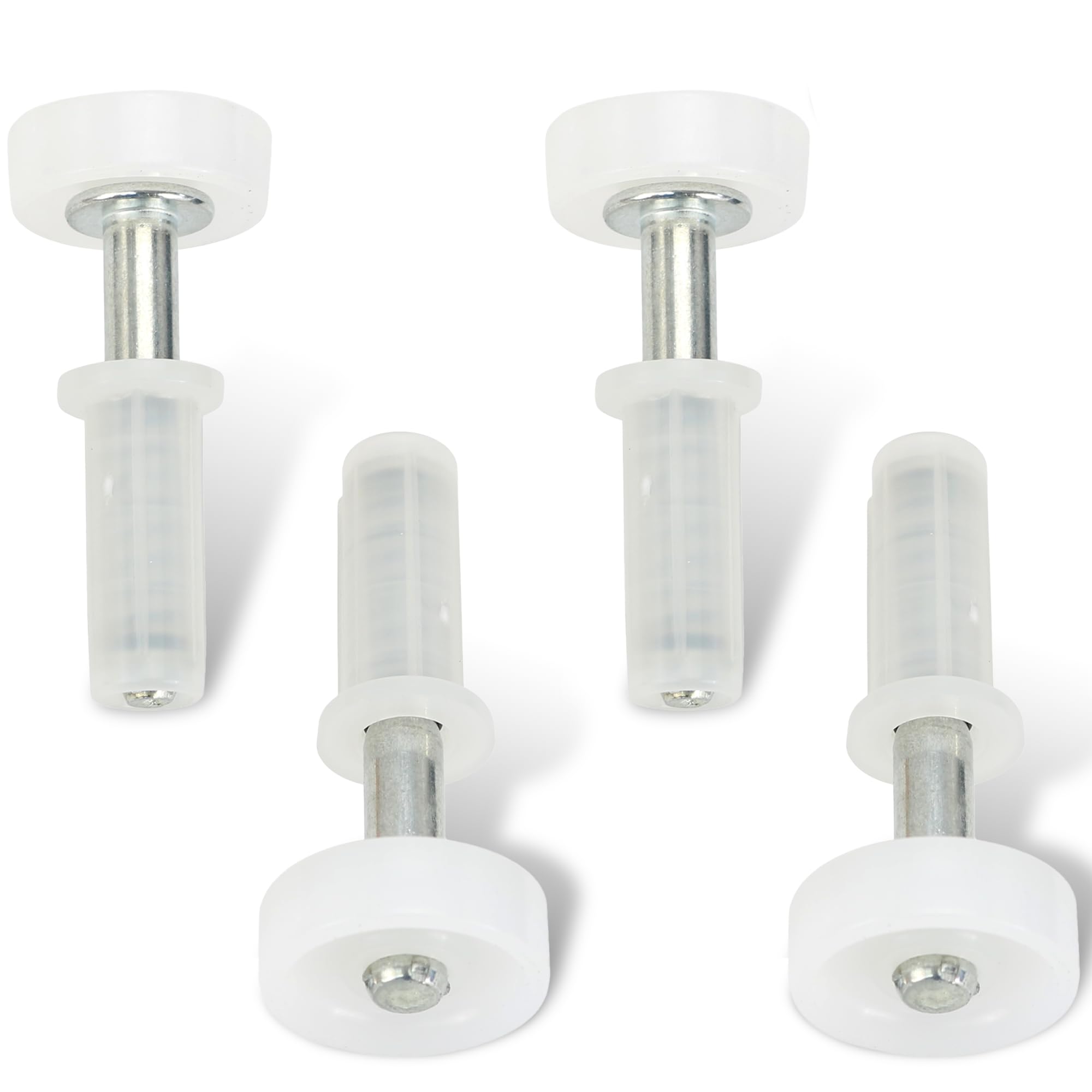 Harrier Hardware Spring-Loaded Bi-Fold Door Top Roller Guide Wheel, 4-Pack