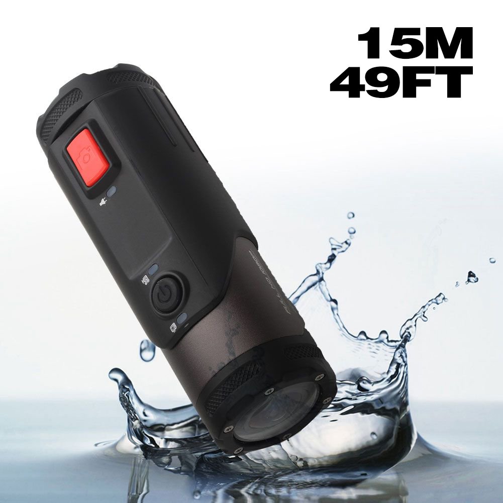 SEREE Waterproof Sports Action Camera HDV-20 WIFI Camcorder FHD 1080P 30 FPS Digital Camera Video Recorder (HDV-20)