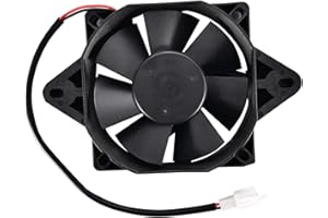 GOOFIT 12V DC Square Radiator Cooling Fan Replacement for 200cc 250cc Water-Cooled ATV Dirt Bike Go Kart