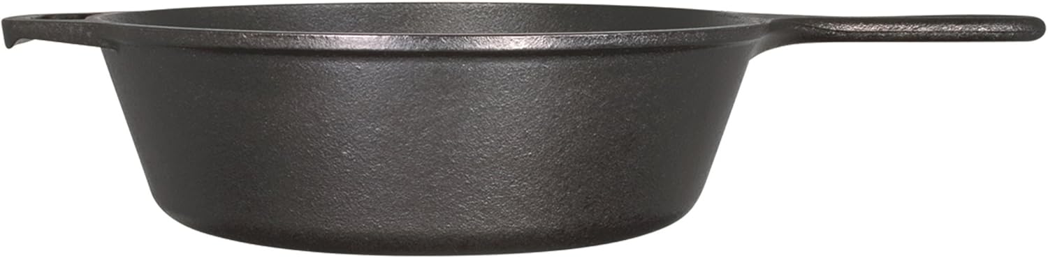  | Lodge Cast Iron Deep Skillet, Pre-Seasoned, 10.25-inch: Lodge Cast Iron: Bowls