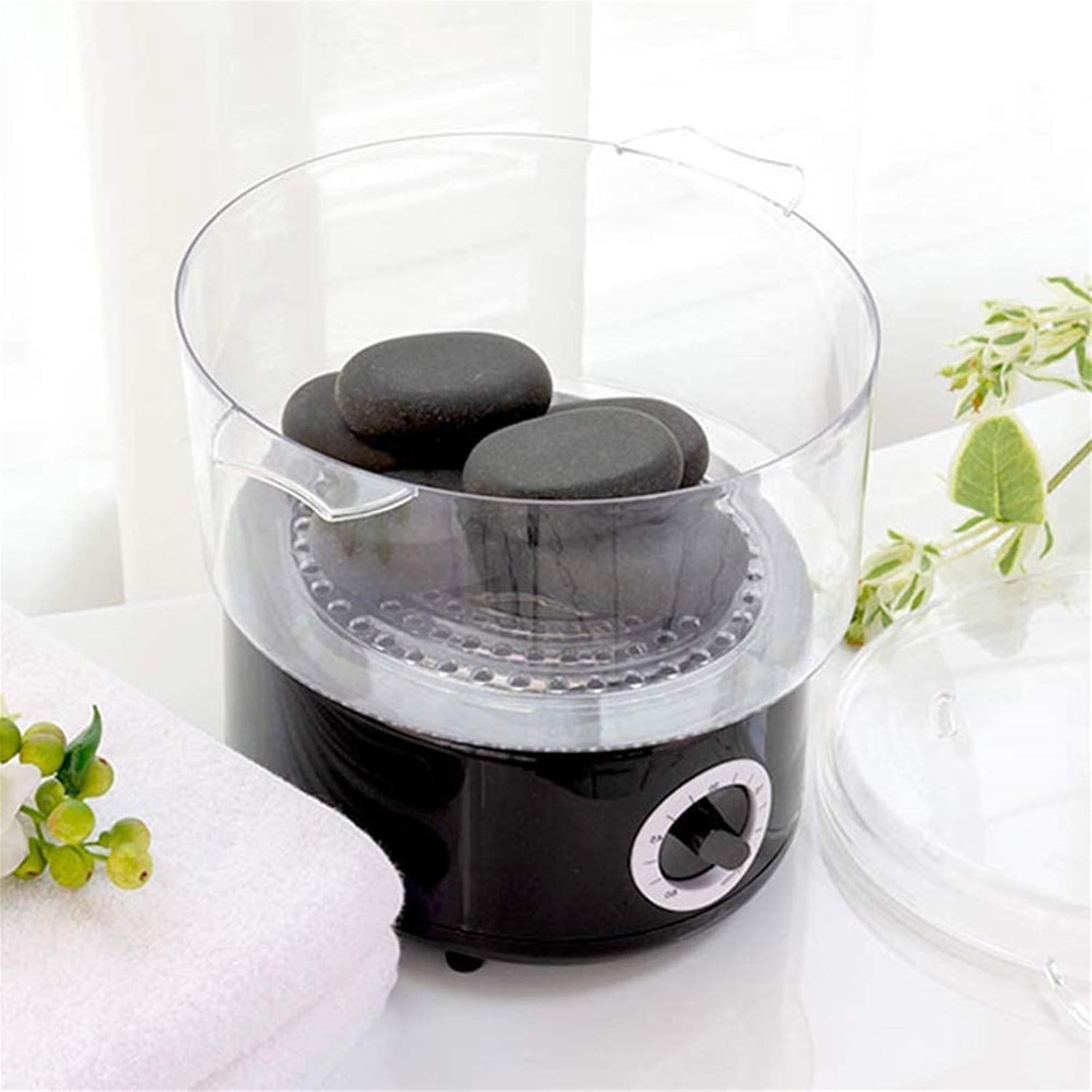 4YANG Quick Heating Hot Towel Steamer Daytime Spa Towel Heater, Steam