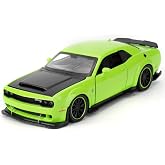 WAKAKAC Toy Cars Compatible for 1:32 Pull Back Die-cast Vehicles Model Cars, Collectible Car with Sounds＆Lights for Kids Boys Girls and Adults, Gift Green