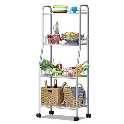 Estante de Horno para microondas Canasta de 4 niveles Soporte for ...