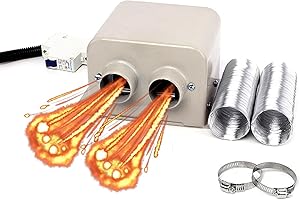 CYDZSW 12V 800W Car Heater Battery Powered,Windshield Window Defroster Defogger,Electric Seat Heater Kit Inside the Car,Portable 12 Volt Heaters for Golf Cart Truck and UTV