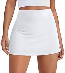 AUTOMET Women's Mini Tennis Skirt with Shorts