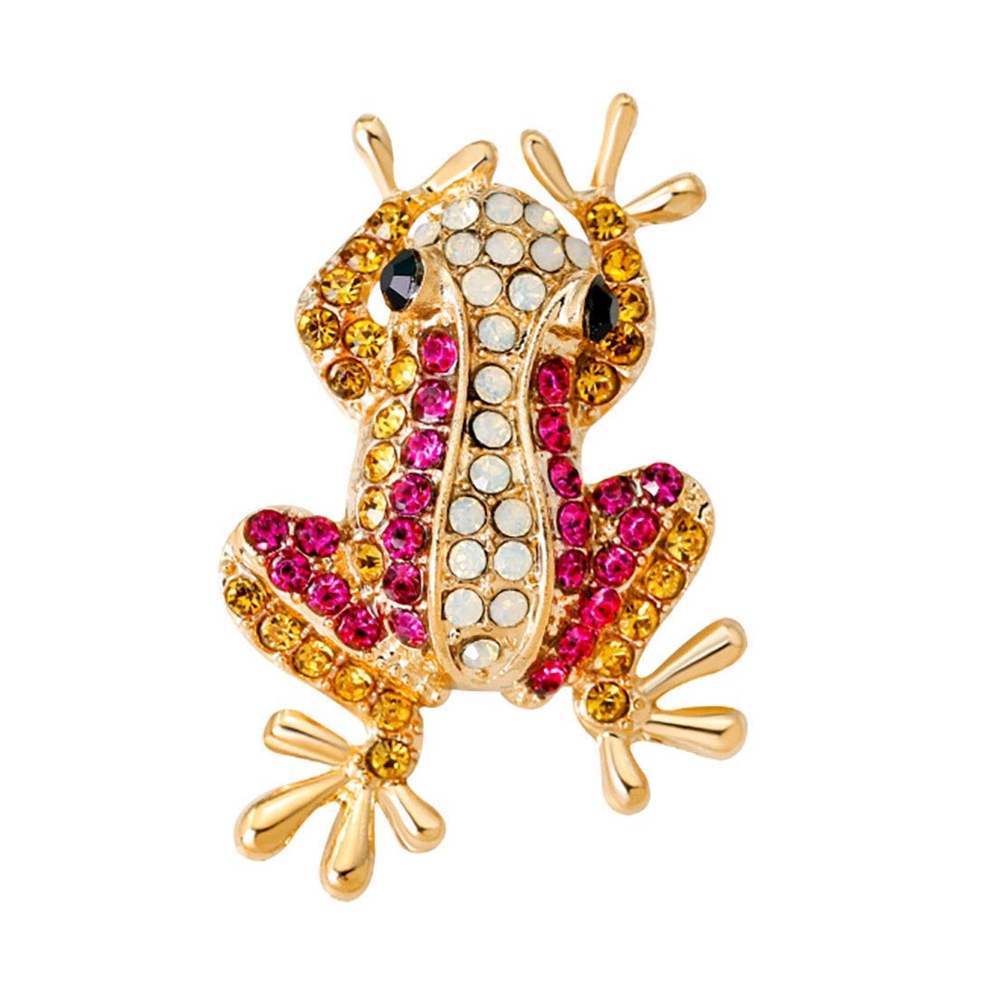 Gquan Broche Fleur Boutonnière Grenouille Couleur Jaune