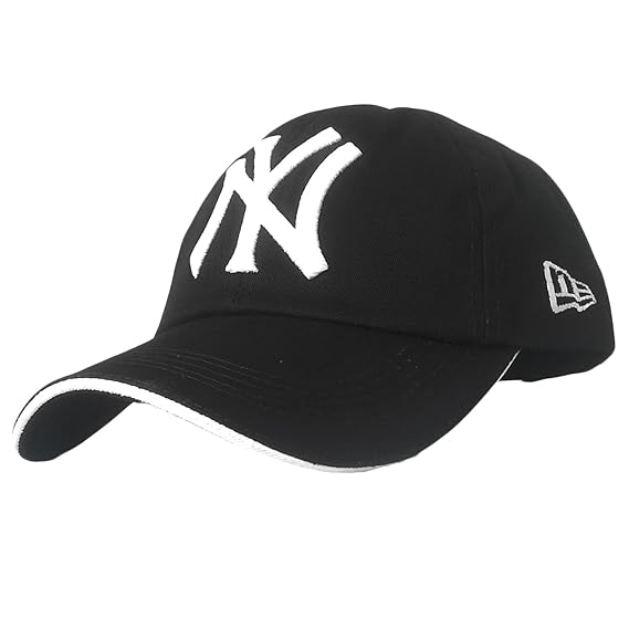 black cotton baseball cap