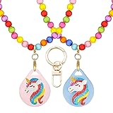 XEEWEN 2 Pack Kids Necklace Holder for Airtag, Cute