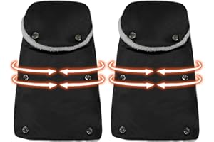 Stroller Mittens | Windproof Comfortable Thick Gloves | Warm Extra Thick Handmuff,for Winter Kids Pushchair Pram Handlebars P