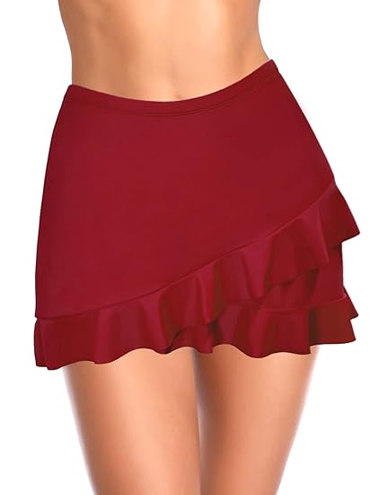 Red swim skirt bottom Clearance