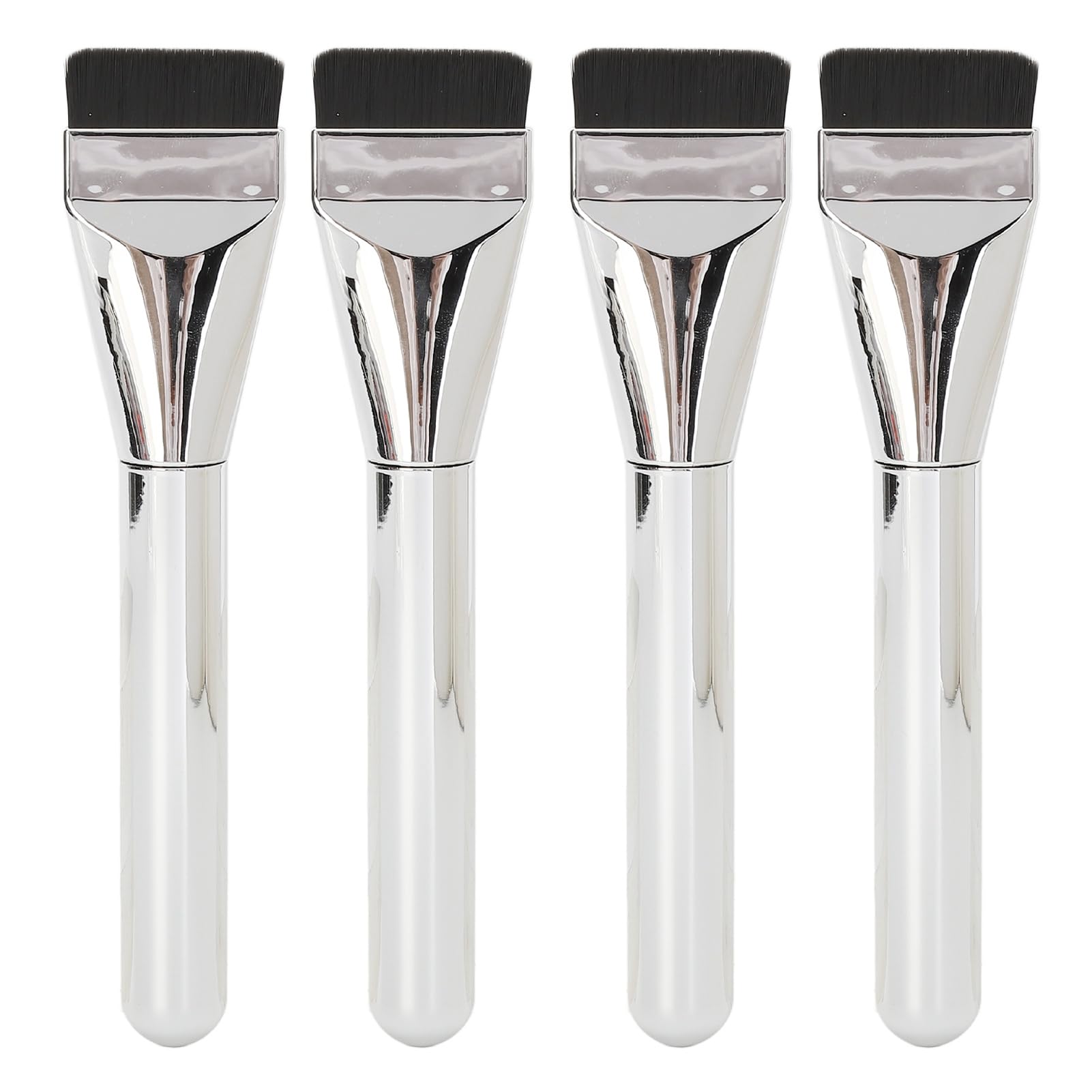 4 PCS Ultra Thin Flat Liquid Foundation Brush for Easy and Quick Makeup Application