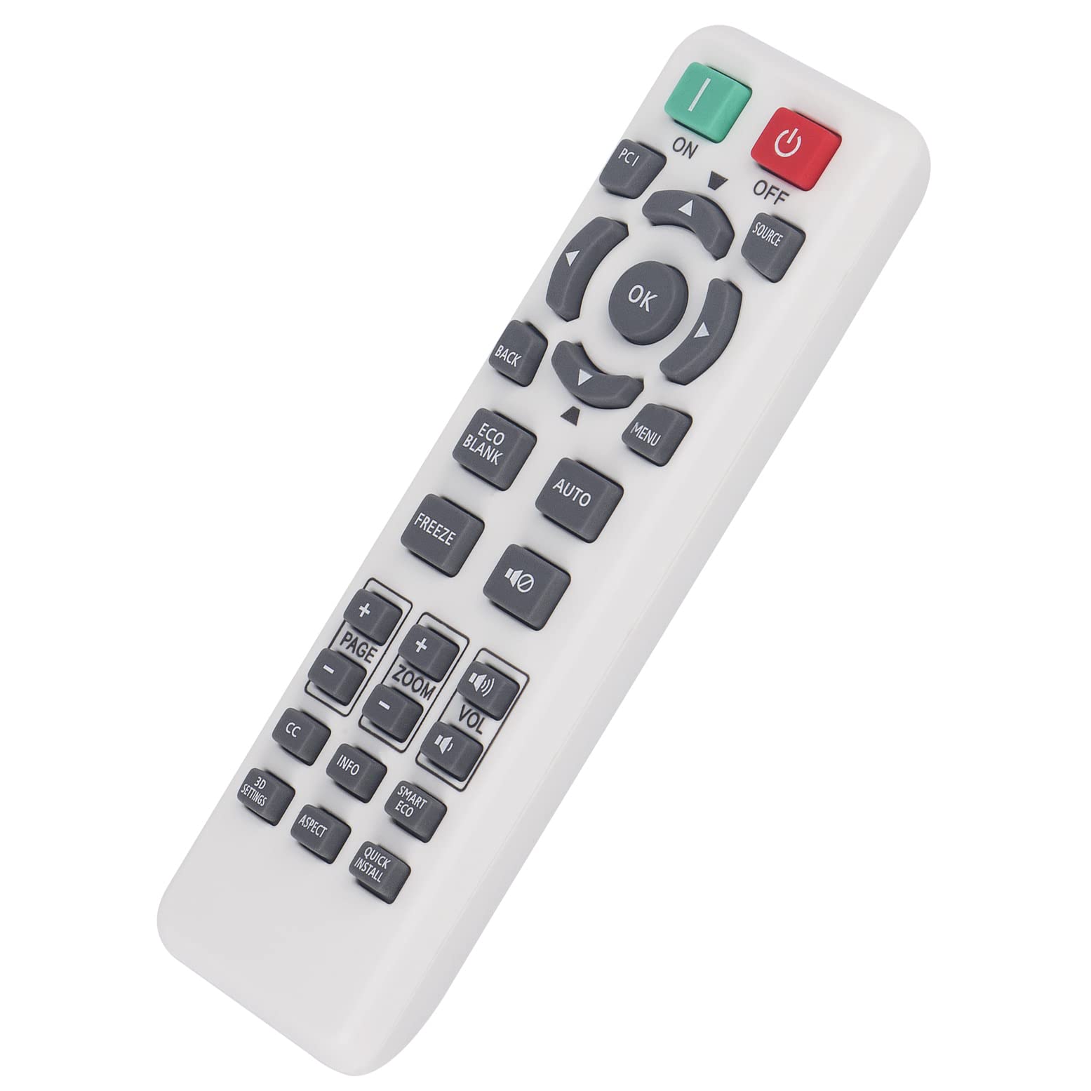 Replacement Remote Control Fit for BenQ Digital Projector MS524AE MW526AE MH530FHD MS531 MX532 MW533 MH534 MS521H TW533 TH534 MX604 MW605 MH606 MX604w MW605w MH606w Remote RCX013 RC02 RS7286