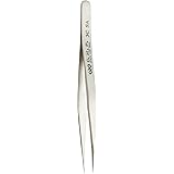 Hakko CHP 3C-SA Stainless Steel Non-Magnetic Precision Tweezers with Very Fine Point Tips for Microelectronics Applications, 