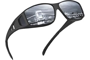 Tnnaiko Night Driving Glasses Night Vision Glasses Fit Over Glasses Sunglasses for Men Polarized Anti Glare Lens