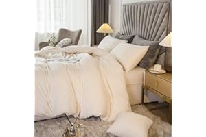 JSZS Velvet Plush Shaggy Duvet Cover Set,Luxury Ultra Soft Fluffy Duvet Cover Set,Winter Fuzzy Duvet Cover Set, (1 Faux Fur Duvet Cover +2 Faux Fur Pillow,Full/Queen,White)