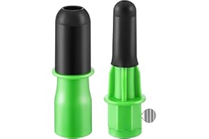 Dreyoo Broken Bulb Changer for High Ceilings, Light Changer for Changing Broken Incandescent and Candelabra Bulbs, Compatible with Standard Threaded Extension Pole, Pole Not Included(Green)