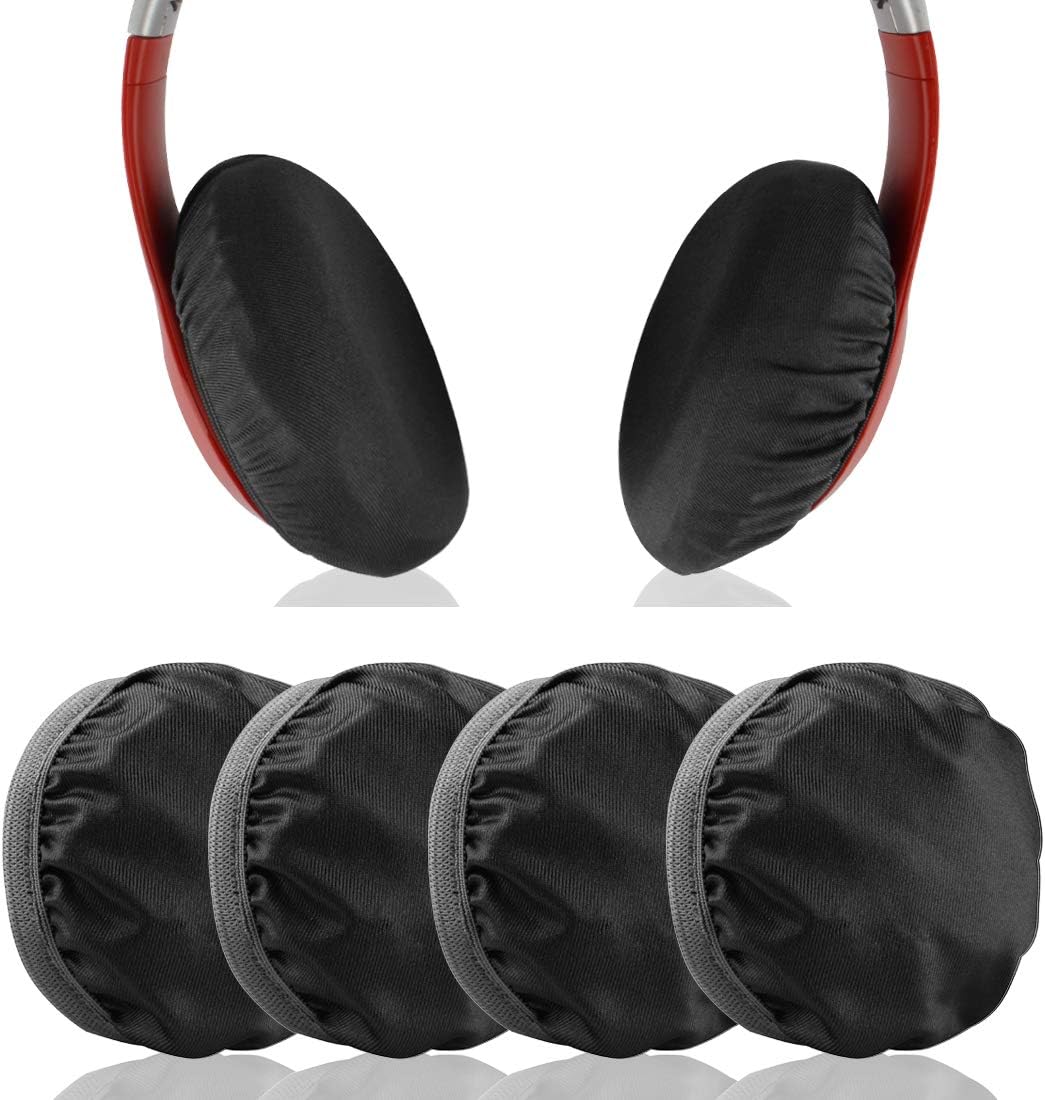 Geekria 2 works Flex Fabric Headphones Ear Covers, Washable & Stretchable Sanitary Protectors for Over-Ear Headset