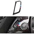 Car Key Frame Panel Cover Trim Carbon Fiber Sticker Decal fits for BMW X5 E70 X6 E71 2007 2008 2009 2010 2011 2012 2013 2014 Accessories