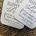 Key to Happiness is Love and the ability to open a bottle Personalized White or Tea Stained Favor Tag sets of 50 Tags (my MEDIUM) 1 3/8