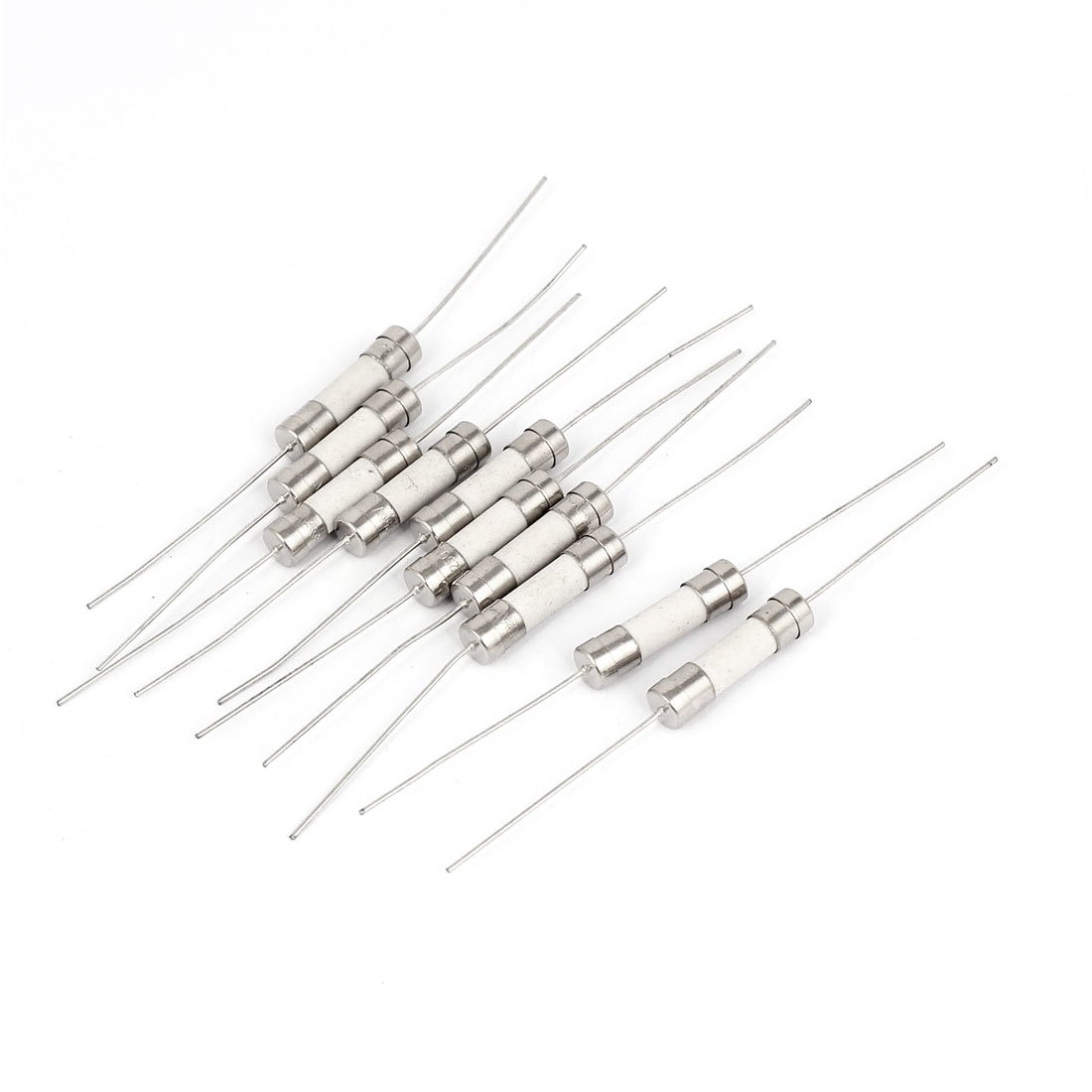 Sourcingmap Slow Blow Time Delay Axial Ceramic Tube Fuses 5 x 20mm 250V 2A 10pcs