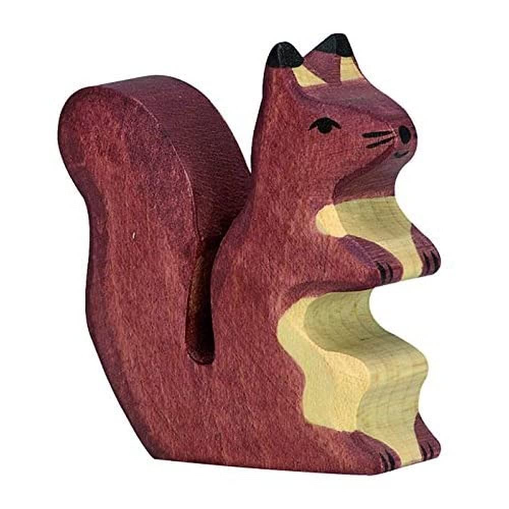 Holztiger Squirrel Wooden Figure (Brown)