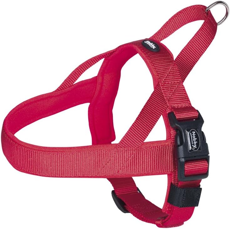 Nobby Classic Preno Norwegian Harness, 68-85 cm+54 cm/40-45 mm, Red, L-XL (Pack of 1)
