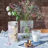 Eldnacele Hydrangea Glass LED Candles Remote Timer Battery Operated 3 4 5 6 in view 4