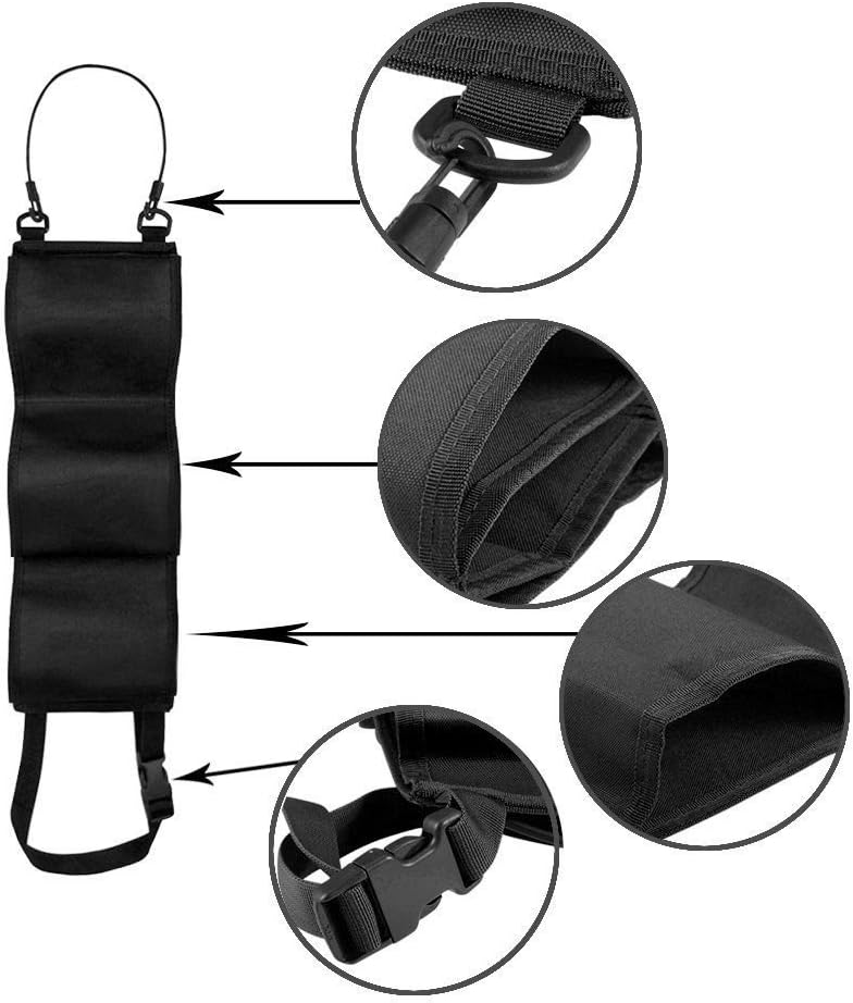 PRETTYGAGA Car Concealed Seat Back Gun Rack to Hold 3 Rifles: Sports & Outdoors