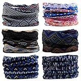 LOTUYACY Headwear Versatile Lightweight Sports & Casual Wide Headbands for Men and Women, Workout,Yoga Multi Function,Constructed with High Performance Moisture Wicking Microfiber (I10)