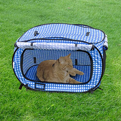 confote Indoor Outdoor Crate Pets, Collapsible Portable Cat Cage Kennel