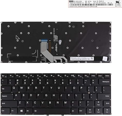 Amazon Com Laptop Replacement Keyboard For Lenovo Yoga 910 13ikb Yoga 5 Pro Black Backlit Without Frame For Win8 Computers Accessories