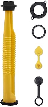 Amazon Com Ac Dk 1 Set Yellow Replacement Gas Can Spout Parts Jerry Can Spout Parts Fuel Container Replacement Spout Parts Vent Cap Gasket Stopper Spout Cap Automotive