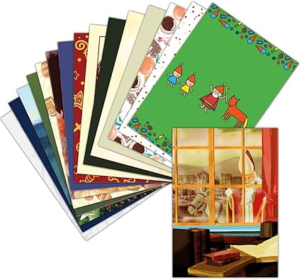 Carte Saint Nicolas Lot De 16 Cartes Differentes Format Carte Non Pliee 3 Formats Dispos Superbe Carte Saint Nicolas Amazon Fr Fournitures De Bureau