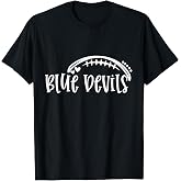 Blue Devil Pride Football School Spirit Game Day T-Shirt