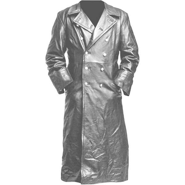 Mens Retro Classic Officer Military Uniform Solid Color Trench