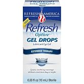 REFRESH Optive Gel Drops Lubricant Eye Gel 0.33 oz (Pack of 2)