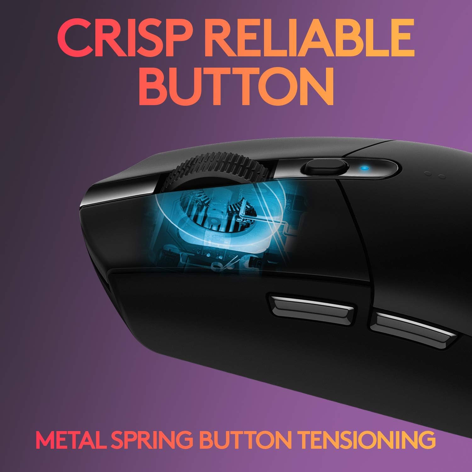 Logitech G305 LIGHSTPEED Wireless Gaming Mouse, Hero 12K Sensor, 12,000 DPI, Lightweight, 6 Programmable Buttons, 250h Battery Life, On-Board Memory, PC/Mac - Black: Computers & Accessories