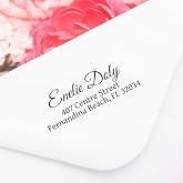Promot Custom Address Stamp - Up to 3-Lines w/ 4 Ink Color Options (Large) | Easy-to-Read Imprint, Crisp &amp; Consistent Impressions, Thousands of Clear Stampings, Built-In Self-Inking Mechanism